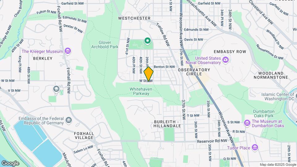 3918 W St NW Map and Location Details