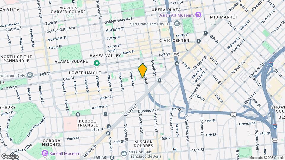 129 Octavia St Mapa y Detalles de la Ubicación