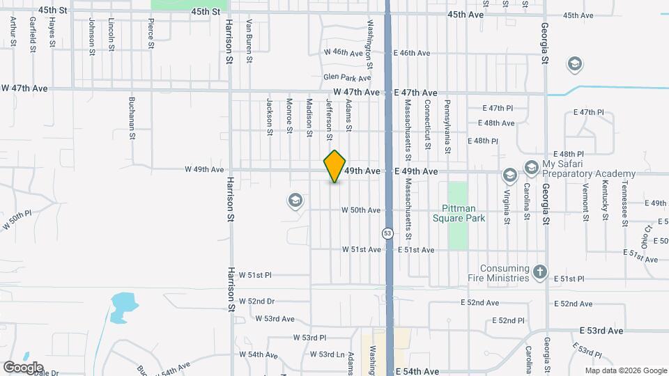 4941 Jefferson St Map and Location Details
