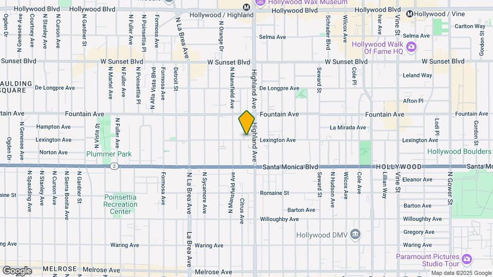 6815 Lexington Ave Mapa y Detalles de la Ubicación