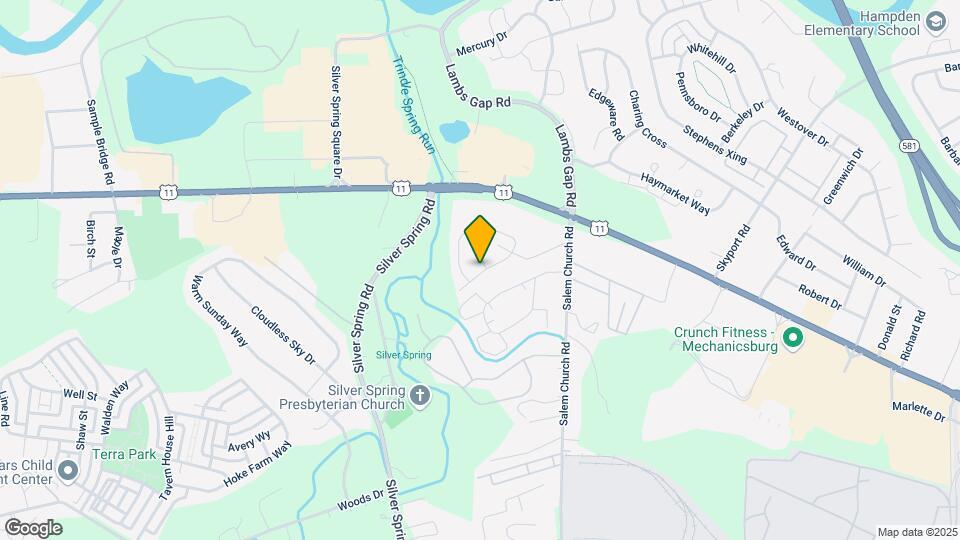 6315 Creekbend Dr Map and Location Details