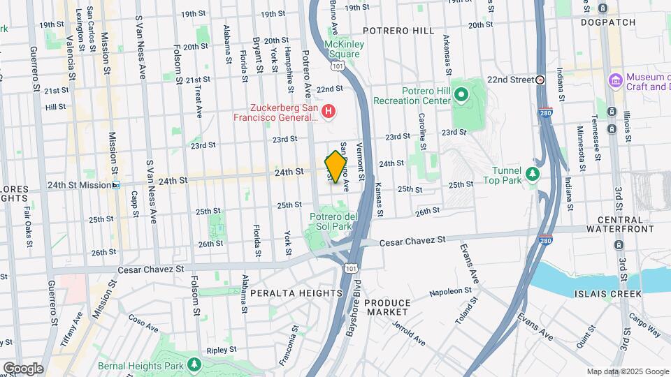 1381 Utah St Map and Location Details