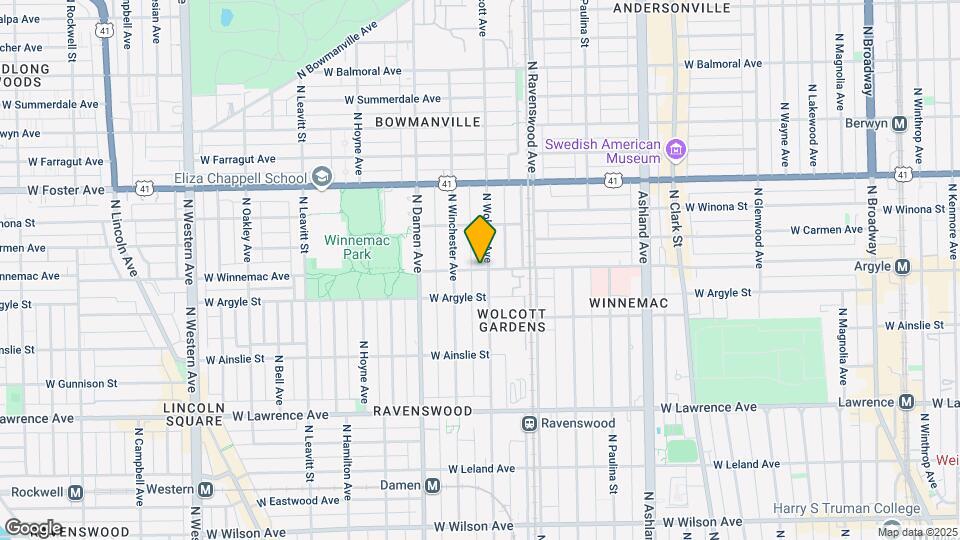 1908 W Winnemac Ave, Unit 1906-2 Map and Location Details