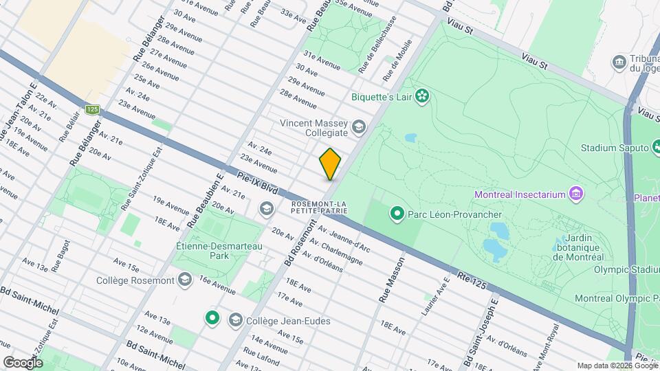 4235 Rosemont Boul Map and Location Details