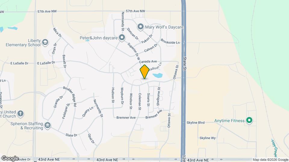 1002 E LaSalle Dr Map and Location Details