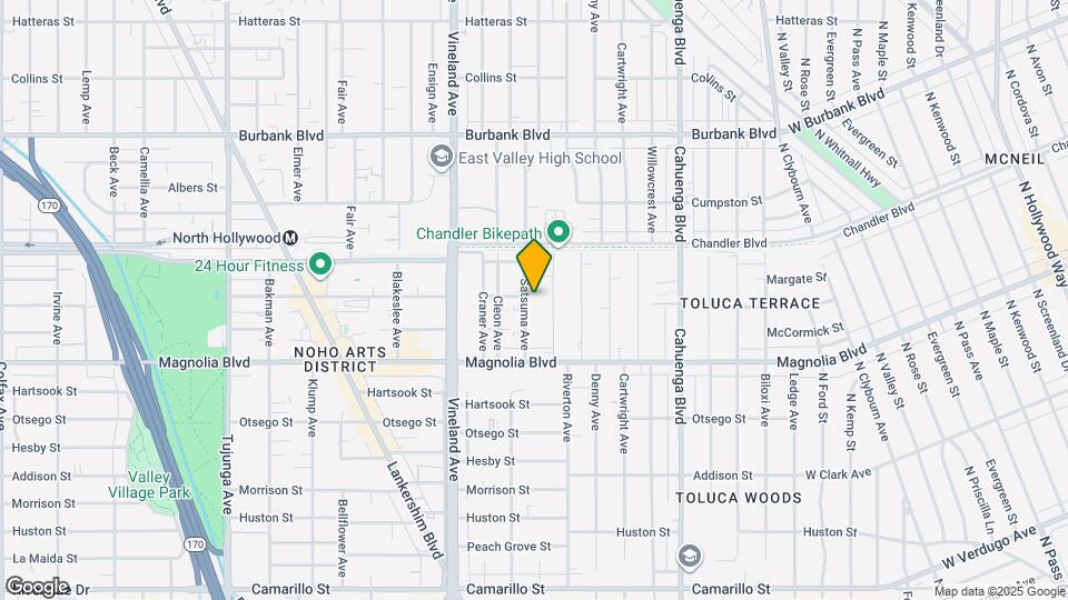 5264 Satsuma Ave Map and Location Details