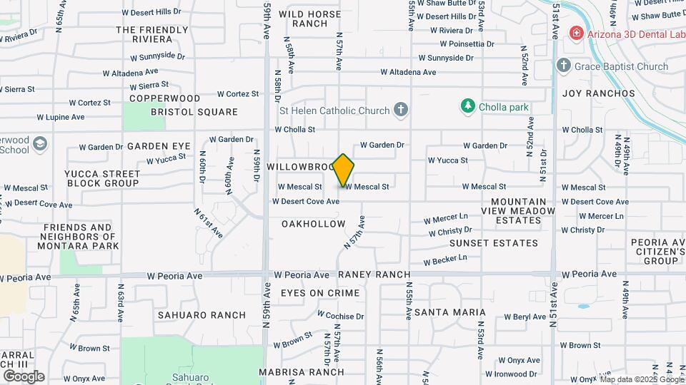 5657 W Mescal St Map and Location Details
