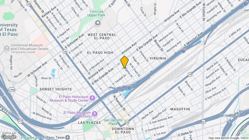 813 N Virginia St Map and Location Details