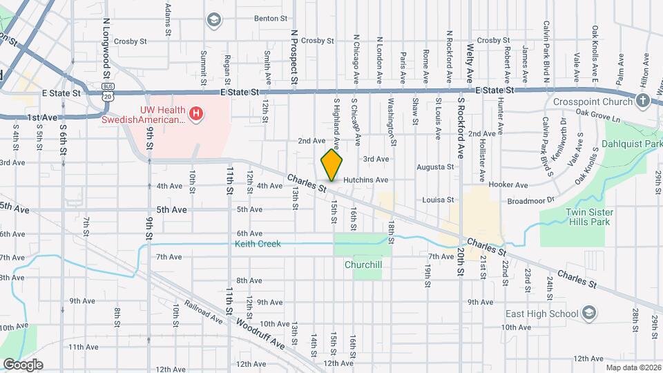 1822 Charles St Mapa y Detalles de la Ubicación