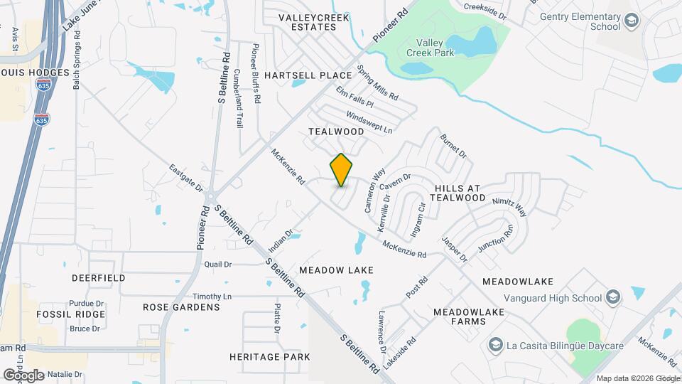 2812 Sonora Ln Mapa y Detalles de la Ubicación