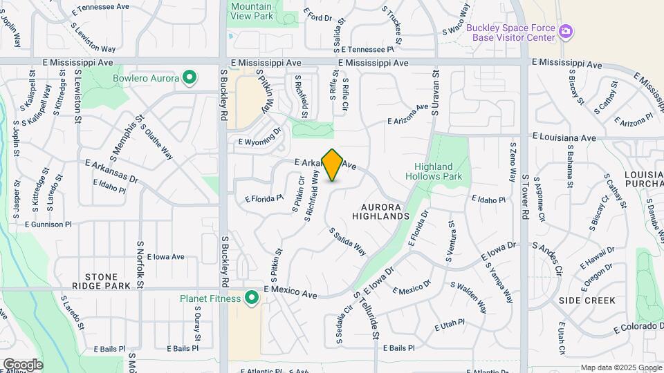 1557 S Salida Way Map and Location Details