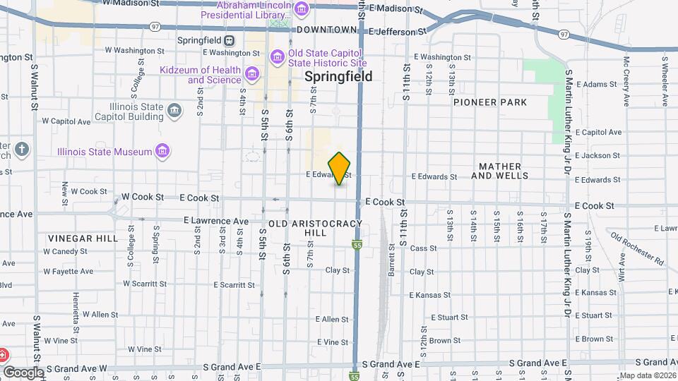 622 S 8th St Map and Location Details