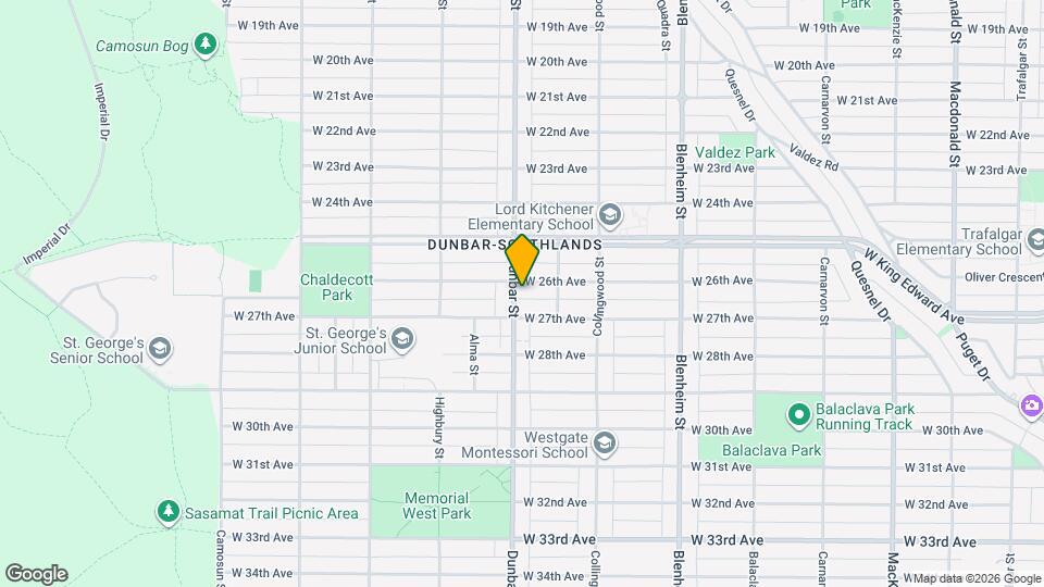 Dunbar Heights Map and Location Details