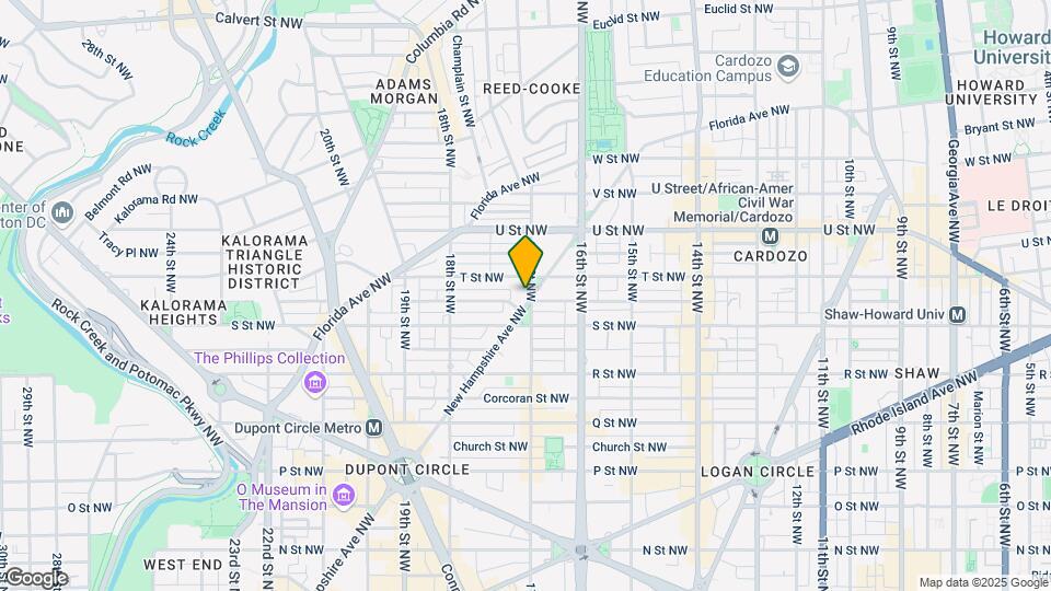 1830 17th St NW Map and Location Details