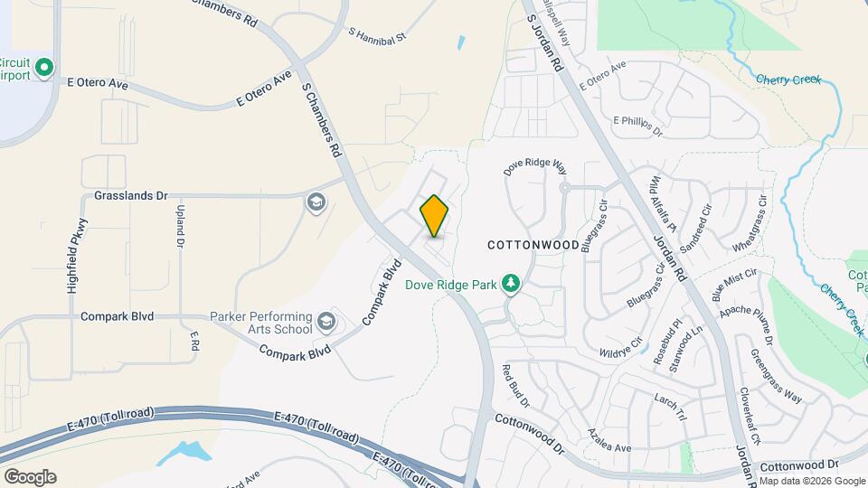 15470 Canyon Rim Dr Map and Location Details
