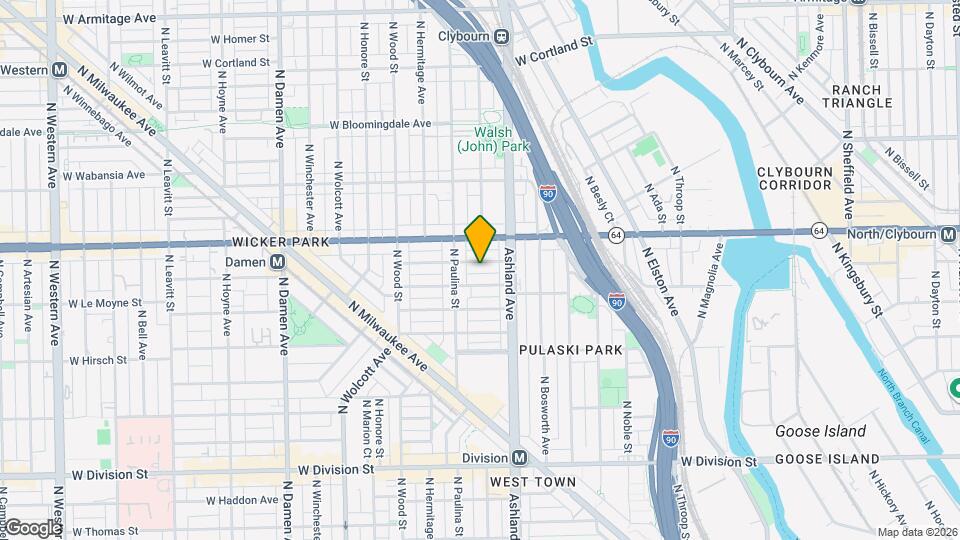 1633 W Pierce Ave Map and Location Details