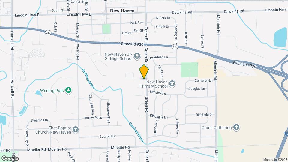 1420 Green Rd Map and Location Details