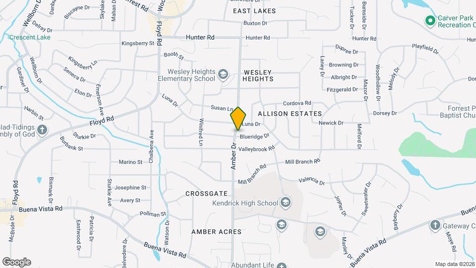 5805 Blueridge Dr Mapa y Detalles de la Ubicación
