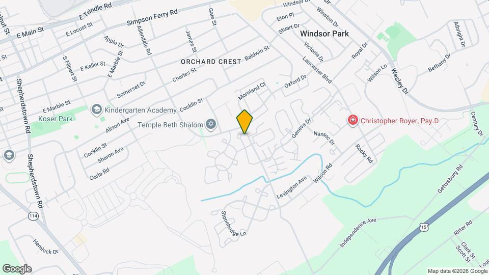 365 Melbourne Ln Map and Location Details