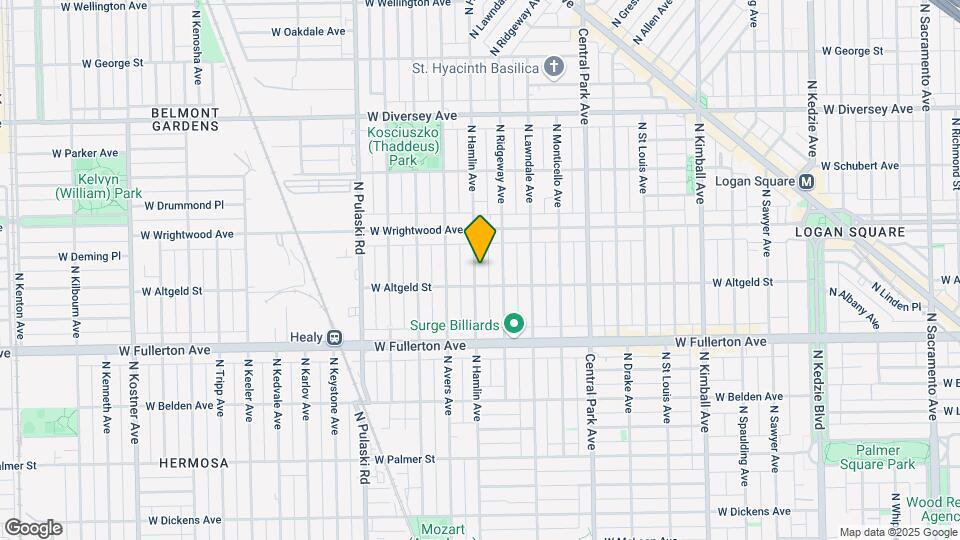 2519 N Hamlin Ave Mapa y Detalles de la Ubicación