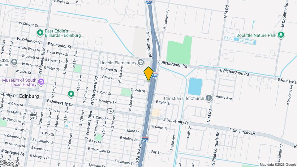 501 N Onyx Ave Map and Location Details
