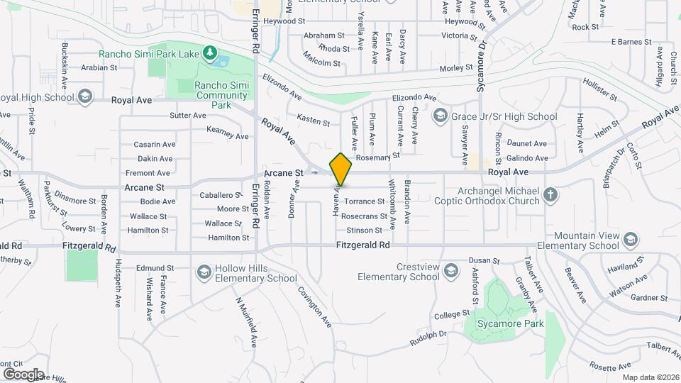 2124 Cutler St Map and Location Details