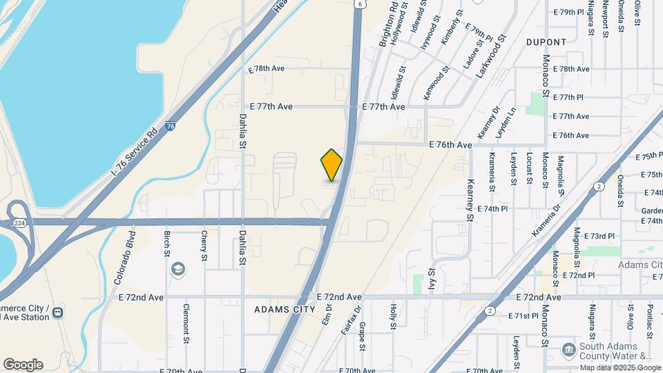 7501 Brighton Blvd Map and Location Details