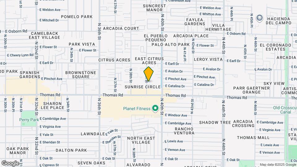 2929 N 39th St Map and Location Details