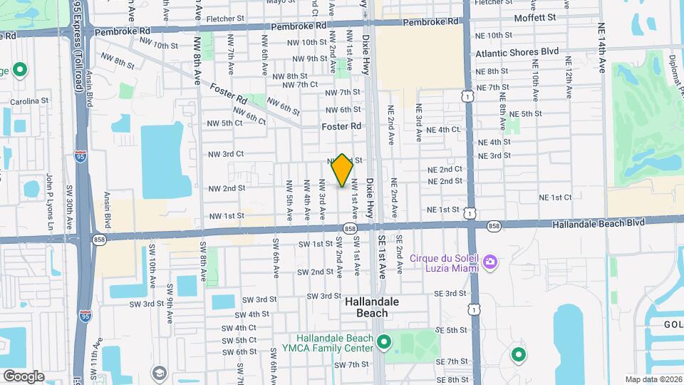128 NW 2nd Ave Map and Location Details