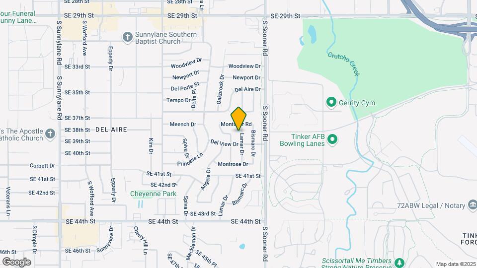 3913 Lamar Dr Map and Location Details