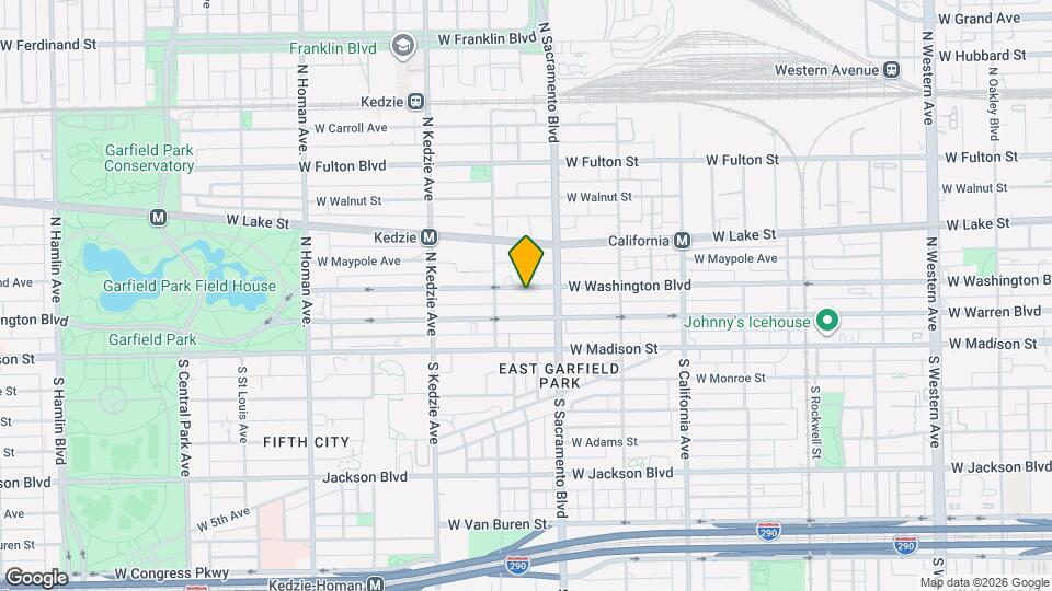 3031 W Washington Blvd, Unit G Map and Location Details