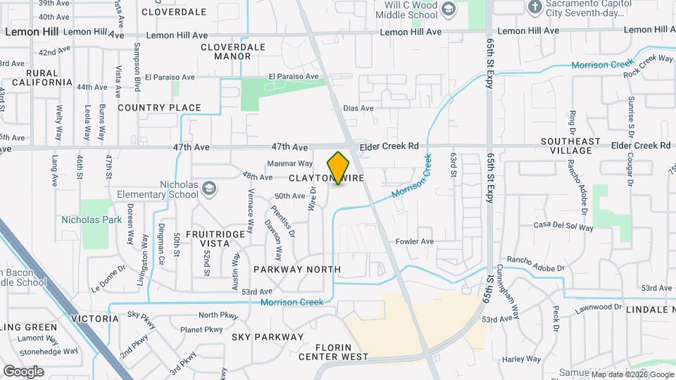 6480 Stockton Blvd Map and Location Details