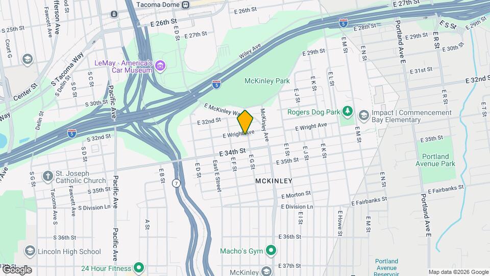 624 E Wright Ave Map and Location Details