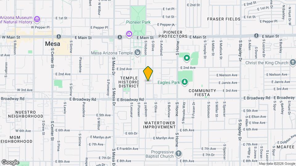 616 E 3rd Ave Map and Location Details