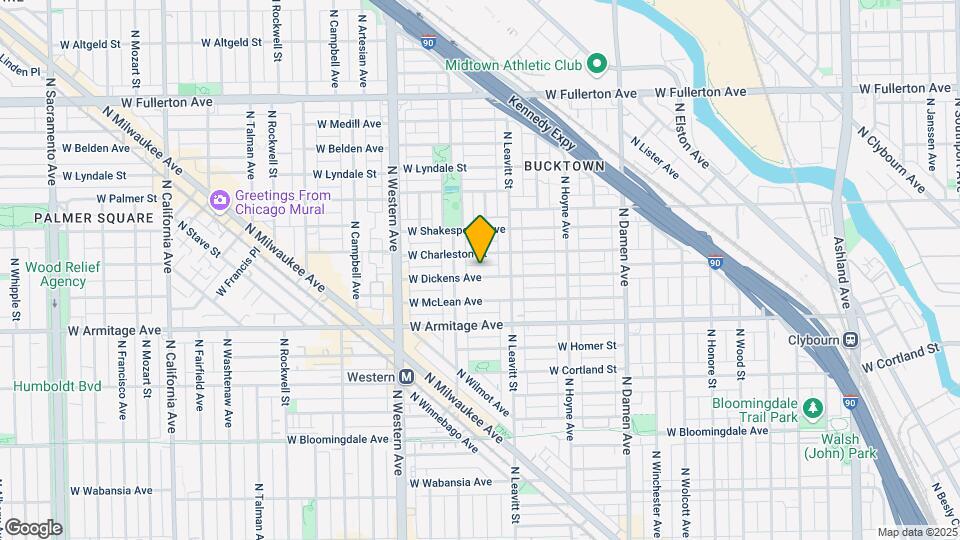 2232 W Dickens Ave, Unit 2F Map and Location Details