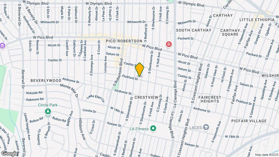 8665 Pickford St Map and Location Details