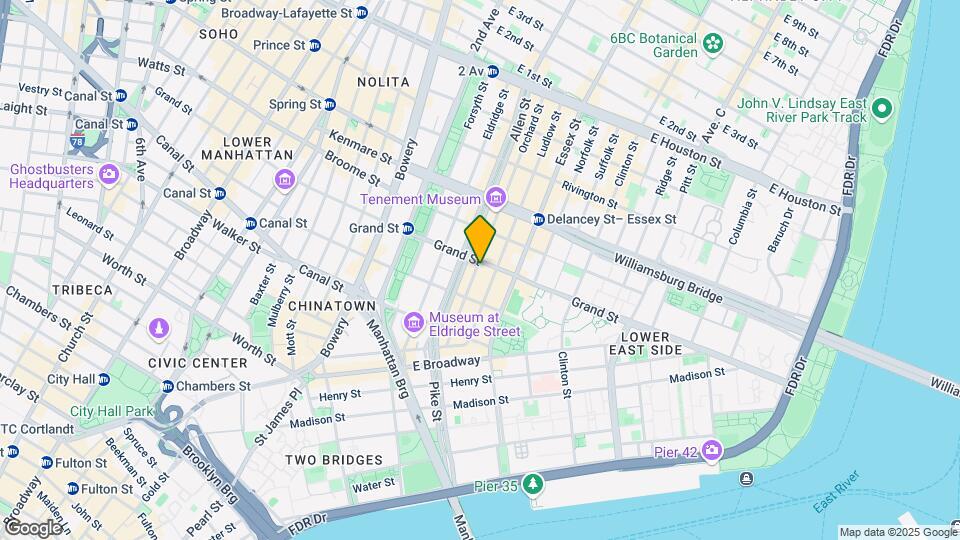 62 Orchard St Mapa y Detalles de la Ubicación