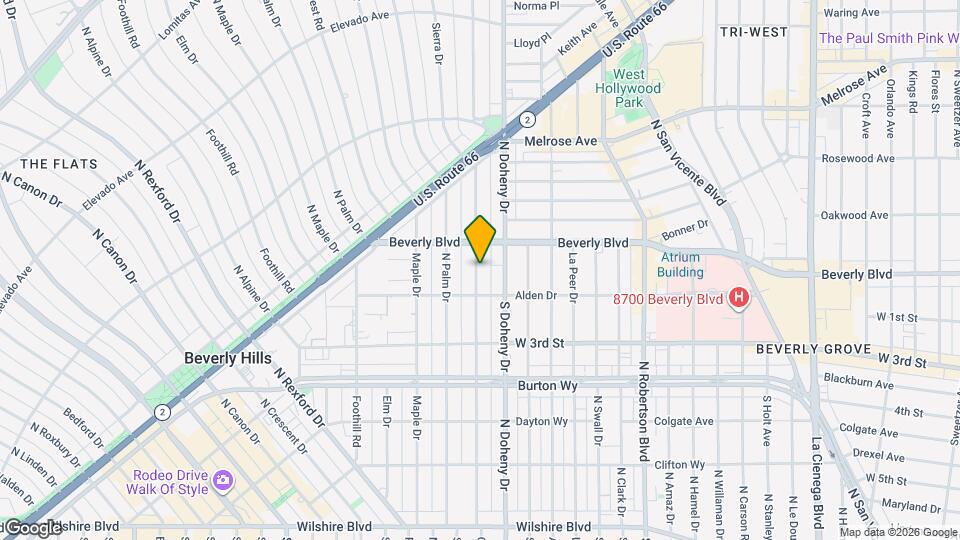 410 N Oakhurst Dr Mapa y Detalles de la Ubicación
