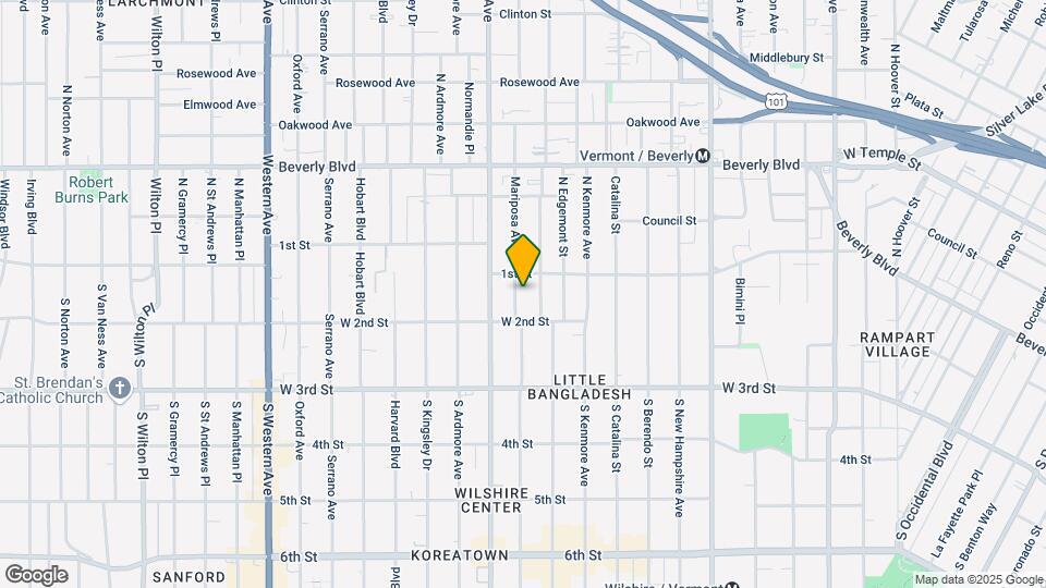 118 S Mariposa Ave Mapa y Detalles de la Ubicación