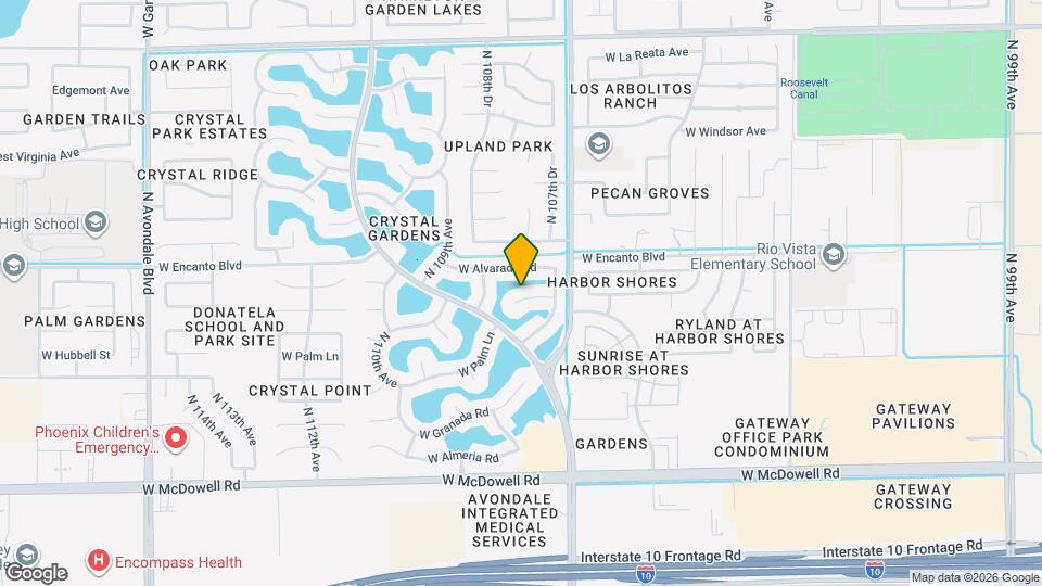 10812 W Monte Vista Rd Map and Location Details