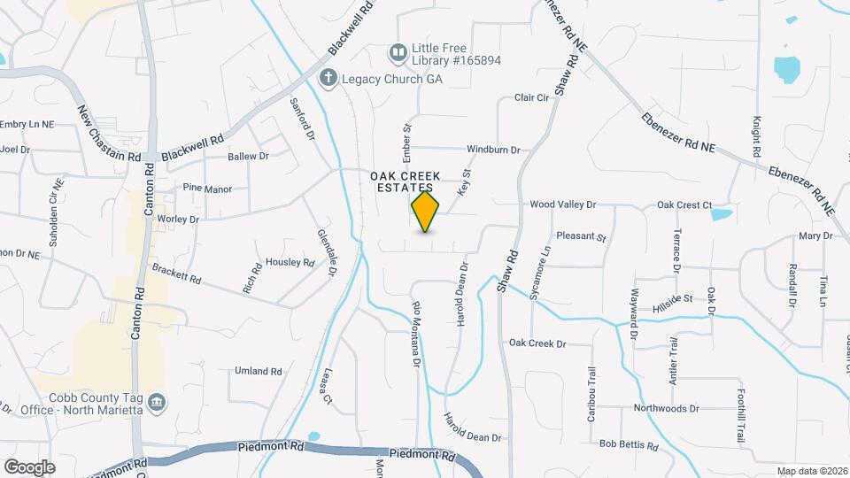 3163 Oak Springs Way Map and Location Details