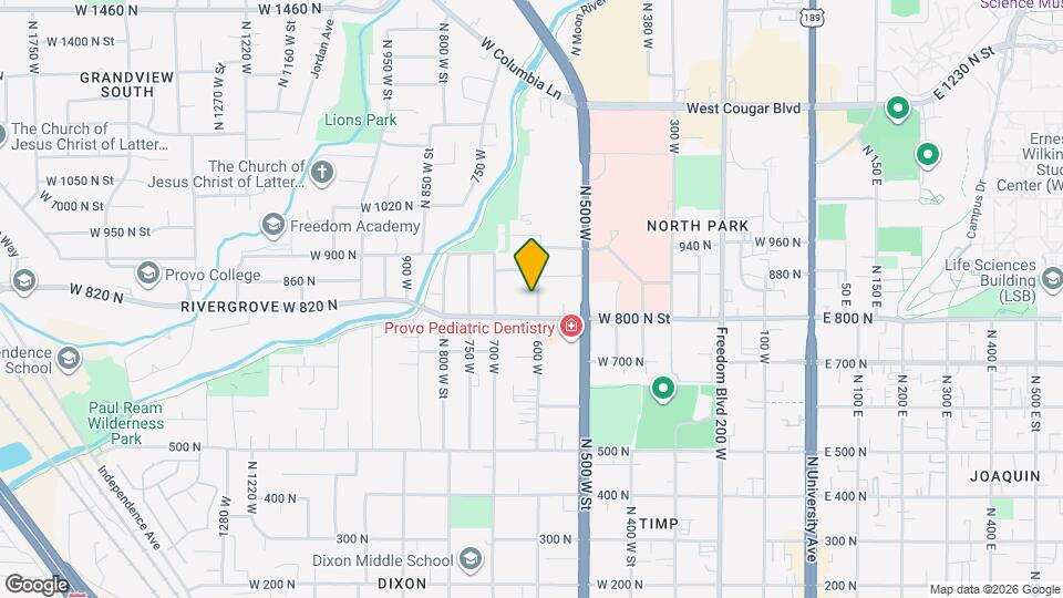 835 N 600 W Mapa y Detalles de la Ubicación