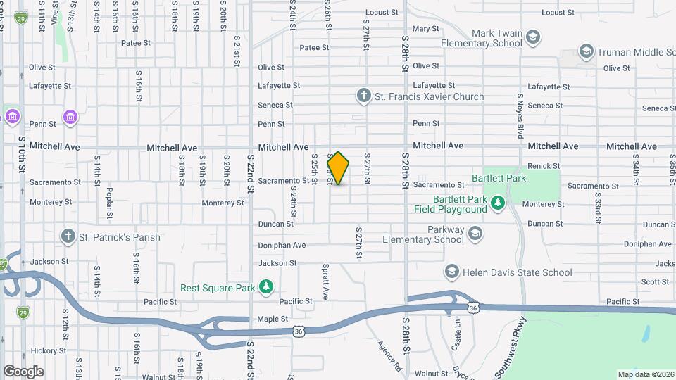 2606 Sacramento St Map and Location Details