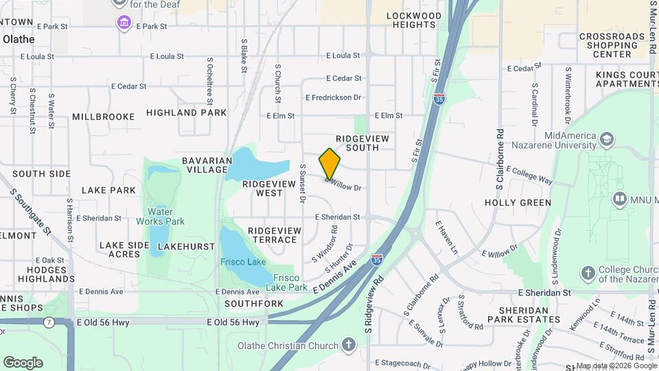 1103 E Willow Dr Map and Location Details