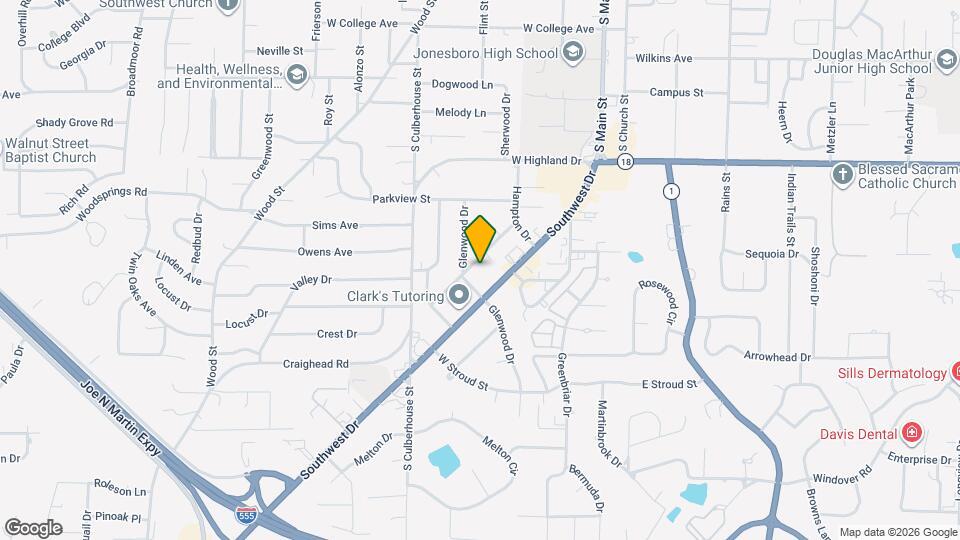 419 Ridgecrest St Map and Location Details