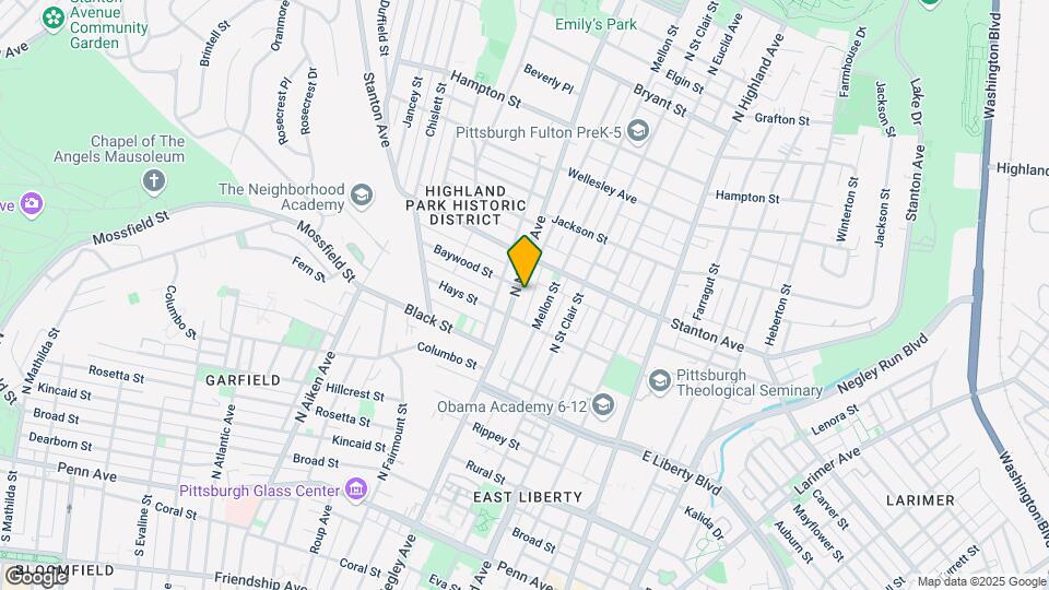 720 N Negley Ave Mapa y Detalles de la Ubicación