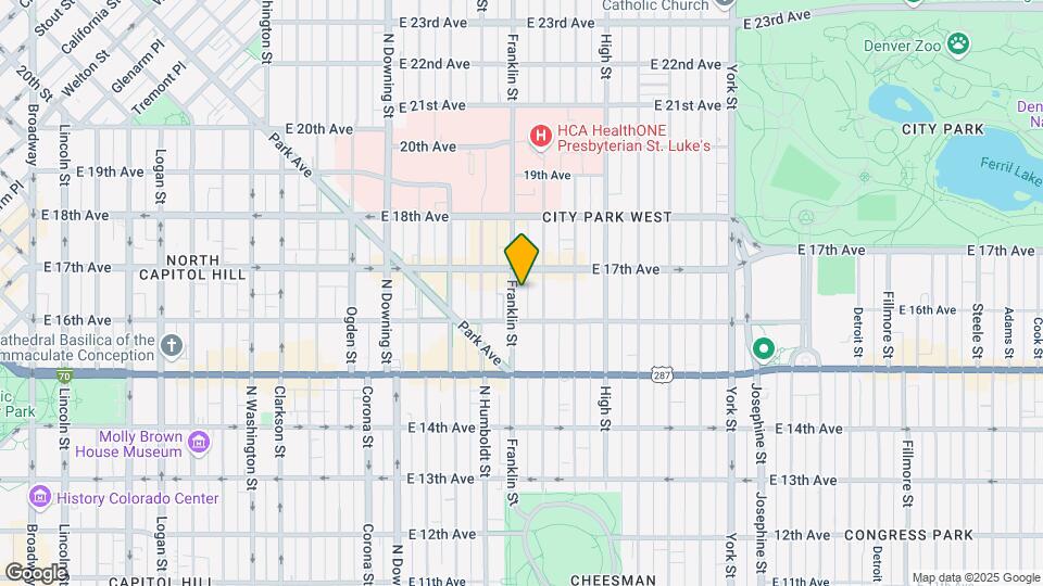 1640 Franklin St Map and Location Details