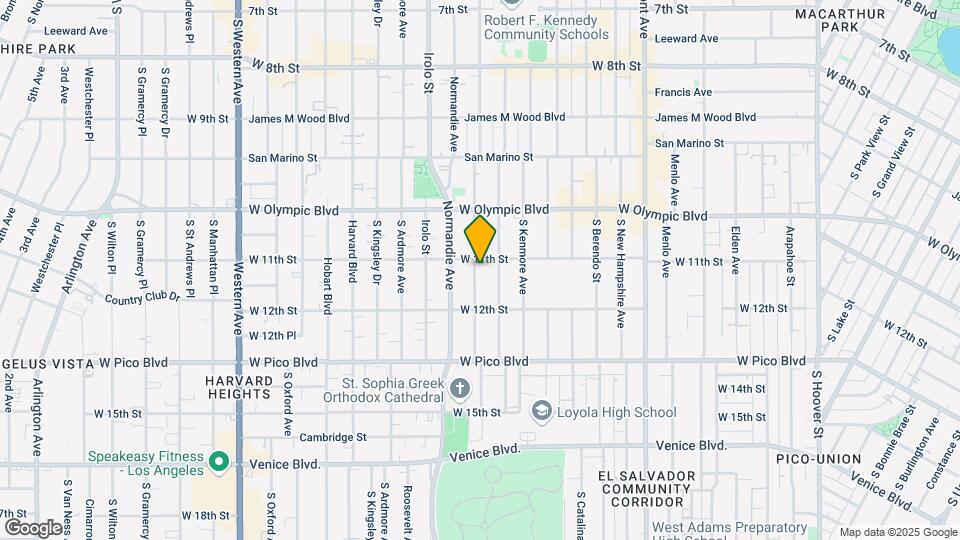 1110 S Mariposa Ave Mapa y Detalles de la Ubicación