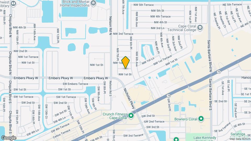 628 NW 1st Terrace Map and Location Details