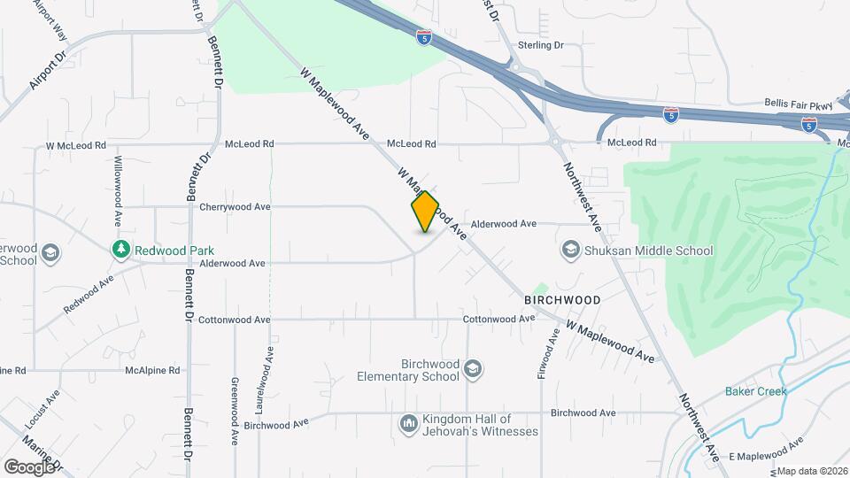 2916 Alderwood Ave Map and Location Details